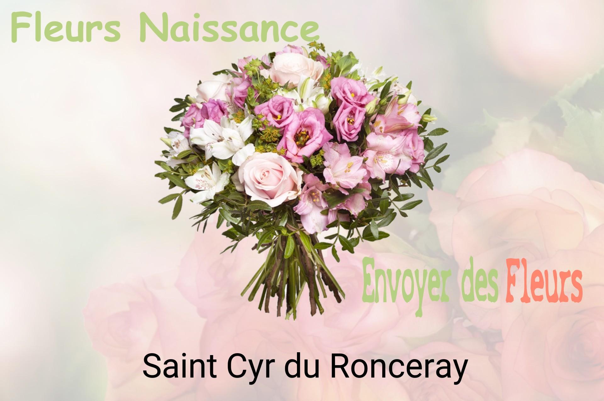 Bouquet de fleurs de naissance livré à Saint-Cyr-du-Ronceray